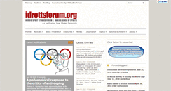 Desktop Screenshot of idrottsforum.org